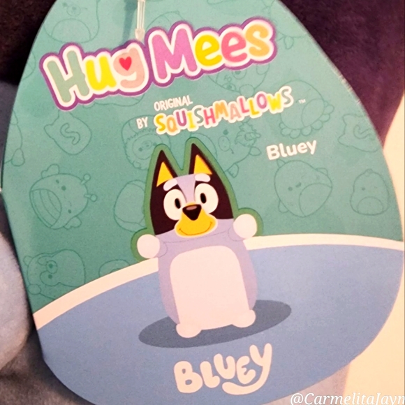 BLUEY 🐶 HugMees Bluey Dog Cartoon Character Original Squishmallow ☆ NWT ☆ - Picture 2 of 10